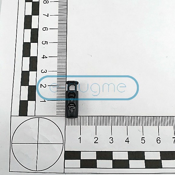 Two Hole Plastic Stopper 4 mm Hole Diameter Top Press - Plain Model H004416