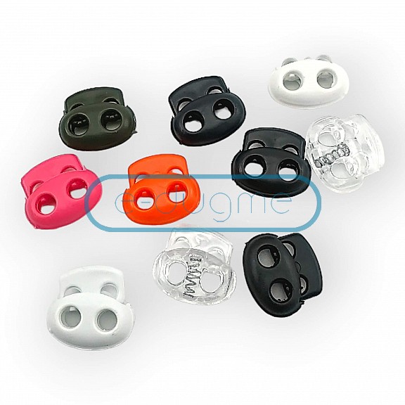 Plastic Stopper 4 mm Hole Diameter Two Hole Top Press H005005