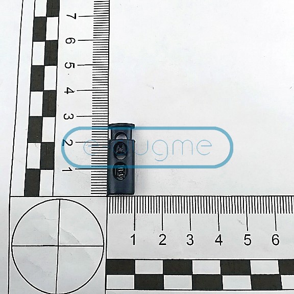 Plastic Stopper Long Model Stopper with Two Holes 4 mm Hole Diameter - Top Press H005014