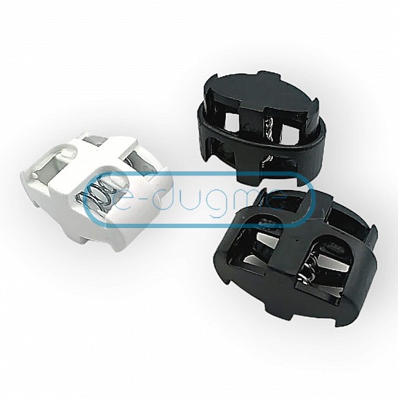 Two Hole Rectangular Plastic Mine Stopper 7 mm Hole Diameter Top Press - Special Model H005024