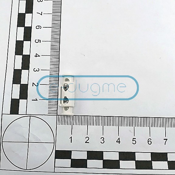 Two Hole Plastic Stopper 3 mm Hole Diameter Top - Bottom Push - Side Bridge H005044