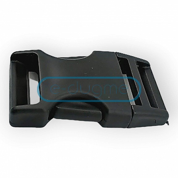 Plastic Bandolier Buckle 2 cm Snap-On Plastic Buckle H009074