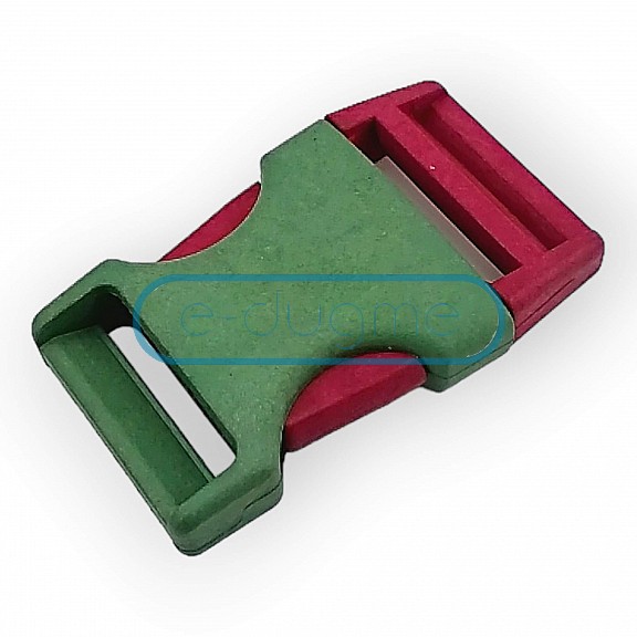 Plastic Bandolier Buckle 2 cm Snap-On Plastic Buckle H009074