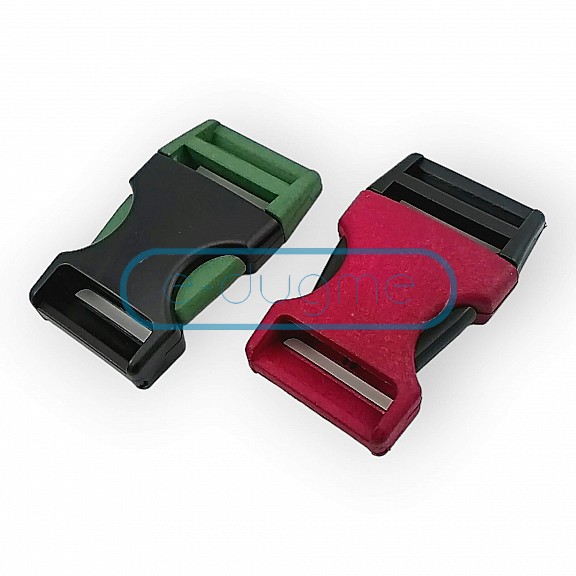 Plastic Bandolier Buckle 2 cm Snap-On Plastic Buckle H009074