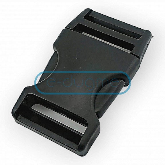 Plastic Bandolier Buckle 2 cm Snap-On Plastic Buckle H009074