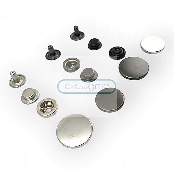 Stainless Italian Style Coat Snap Button Deluxe Series 501 DLX00501P