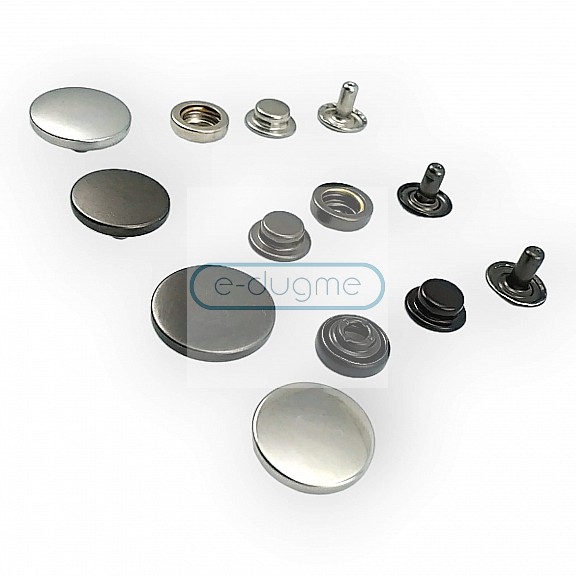 Stainless Italian Style Coat Snap Button Deluxe Series 501 DLX00501P