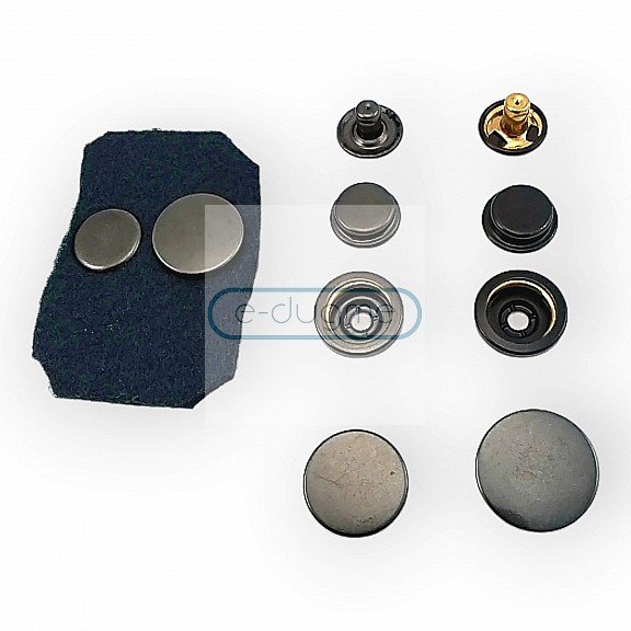 Coat Snap Button Stainless Deluxe Series 503 Italian Style DLX00503P