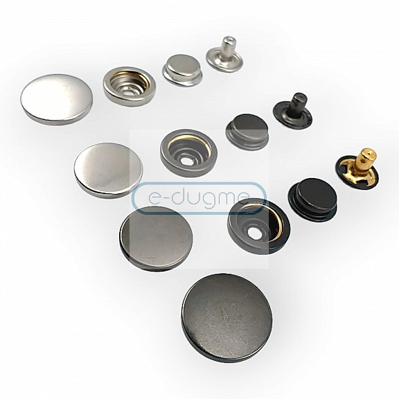 Coat Snap Button Stainless Deluxe Series 503 Italian Style DLX00503P