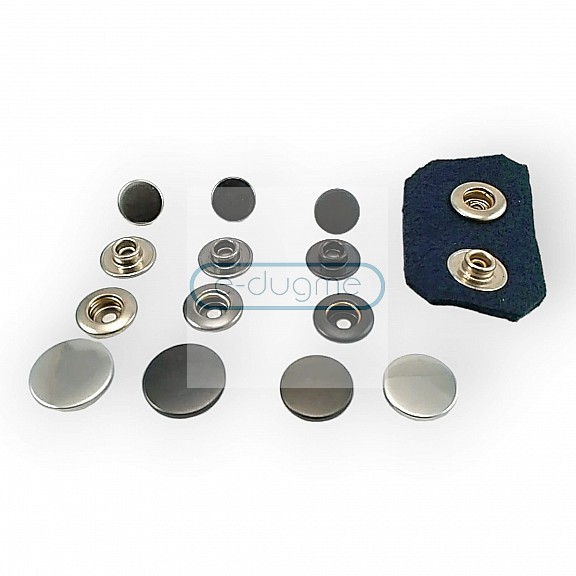 Coat Snap Button Italian Style Stainless Deluxe Series DLX00884P