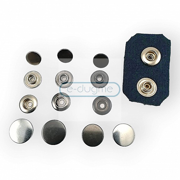 Coat Snap Button Italian Style Stainless Deluxe Series DLX00884P