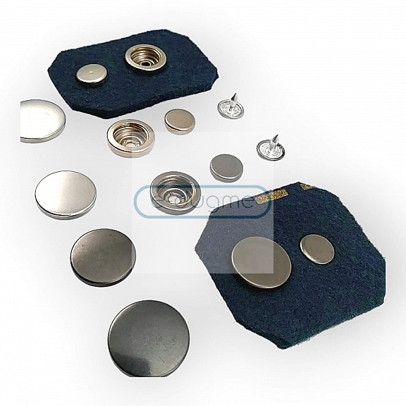 Stainless Coat Snap Button Deluxe Series 503C Italian Style DLXC00503P