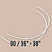 40 Size Nylon Covered Bra Underwire 50 Pcs / Pack PIRN00090BLN