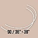 40 Size Nylon Covered Bra Underwire 50 Pcs / Pack PIRN00090BLN