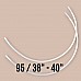 42 Size Nylon Covered Bra Underwire 50 Pcs / Pack PIRN00095BLN