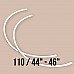 48 Size Bra Underwire Nylon Covered 50 Pcs / Pack PIRN00110BLN