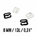 8 mm Bra Hook Metal Nylon Coated 0.31" PIR750008