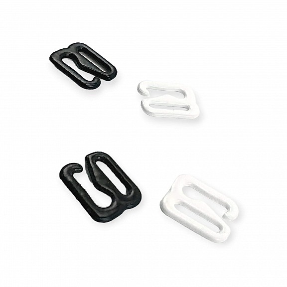 9 mm Bra Hook Metal Nylon Coated 0.35" PIR750009