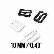 10 mm Bra Hook Metal Nylon Coated 0.40" PIR750010