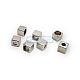 Connecting Cube Shape 8 x 8 mm Cord Hole 4 mm PBB0014