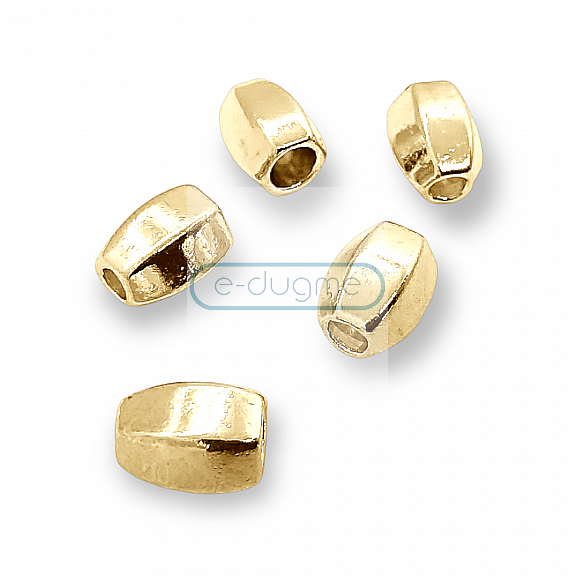 3.5 mm Cord End Metal length 12 mm PBB003