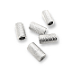 Inlet 3.3 mm Cord End Mosaic Patterned Metal length 13.5 mm PBB005