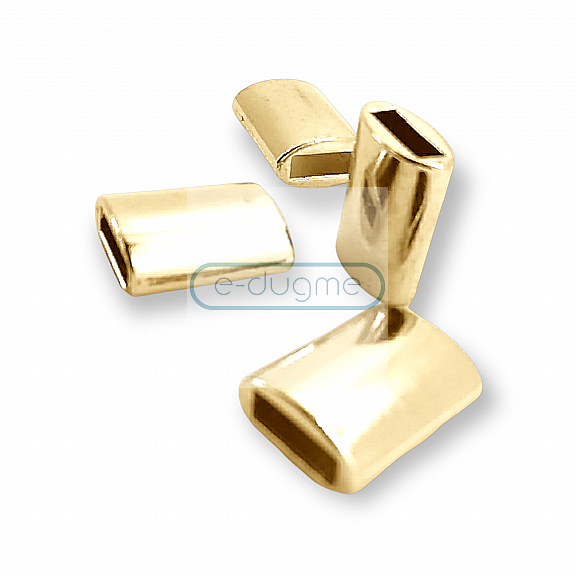 Cord End Flat Shape length 16 mm Rectangular Entry 9.2 mm PBB011