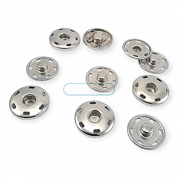 19 mm 30 L 3/4" Sew-On Snap Button Brass Stainless ERD190PR