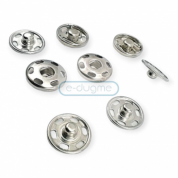 15 mm 24 L 5/8" Sew-On Snap Button Brass Stainless ERD150PR