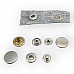 Snap Button Double-Sided 15 mm (1/2 inch) Brass Coin Type 4-Piece Set ERCB0015PR2K