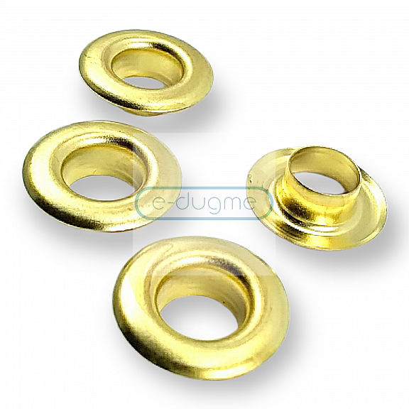 Curved Eyelet 23/64" Brass 9,3 mm ERB0024PR