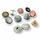 Magnetic Snap Buttons 15 mm Set of 4 Curved Brass ERMK015PR