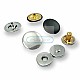 Magnetic Snap Buttons 18 mm Set of 4 Curved Brass ERMK018PR