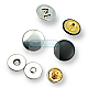 Magnetic Snap Buttons 18 mm Set of 4 Curved Brass ERMK018PR