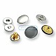 Magnetic Snap Buttons 18 mm Set of 4 Curved Brass ERMK018PR