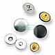 Magnetic Snap Buttons 18 mm Set of 4 Curved Brass ERMK018PR