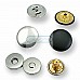 Magnetic Snap Buttons 18 mm Set of 4 Curved Brass ERMK018PR