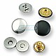 Magnetic Snap Buttons 18 mm Set of 4 Curved Brass ERMK018PR