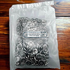 Sew Snap Button 15 mm 24L 5/8" Stainless Steel 150 Pcs/Pack Four Holes ERD150P4PK