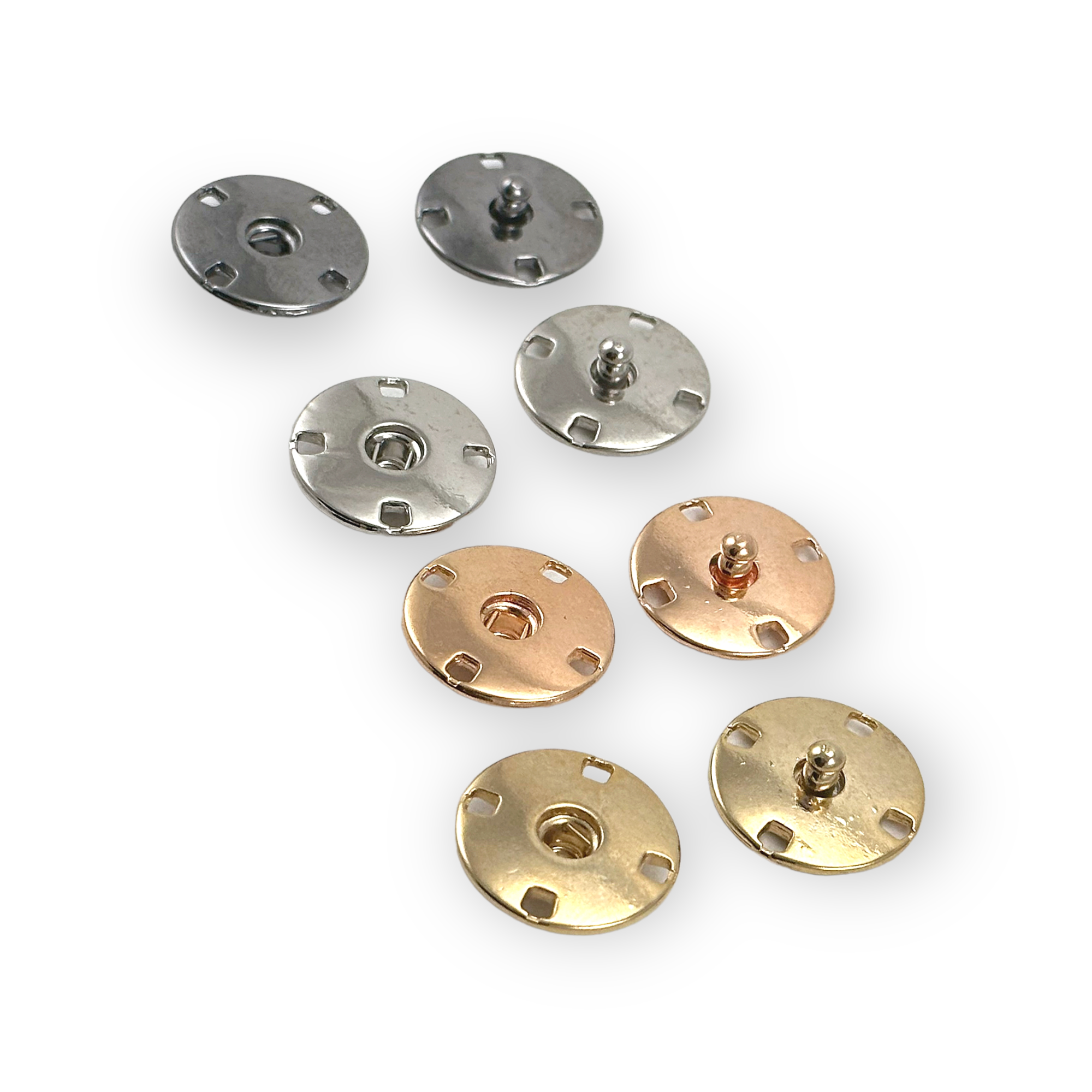 SN10B11 Snap Button, Cap 10mm, S-Spring Socket, Black Matte, Solid Brass  (100 sets per bag) 